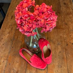 Tory Burch Red Leather shoes Sz 9